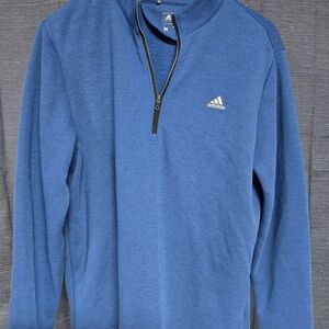 Adidas Blue Quarter-Zip Pullover